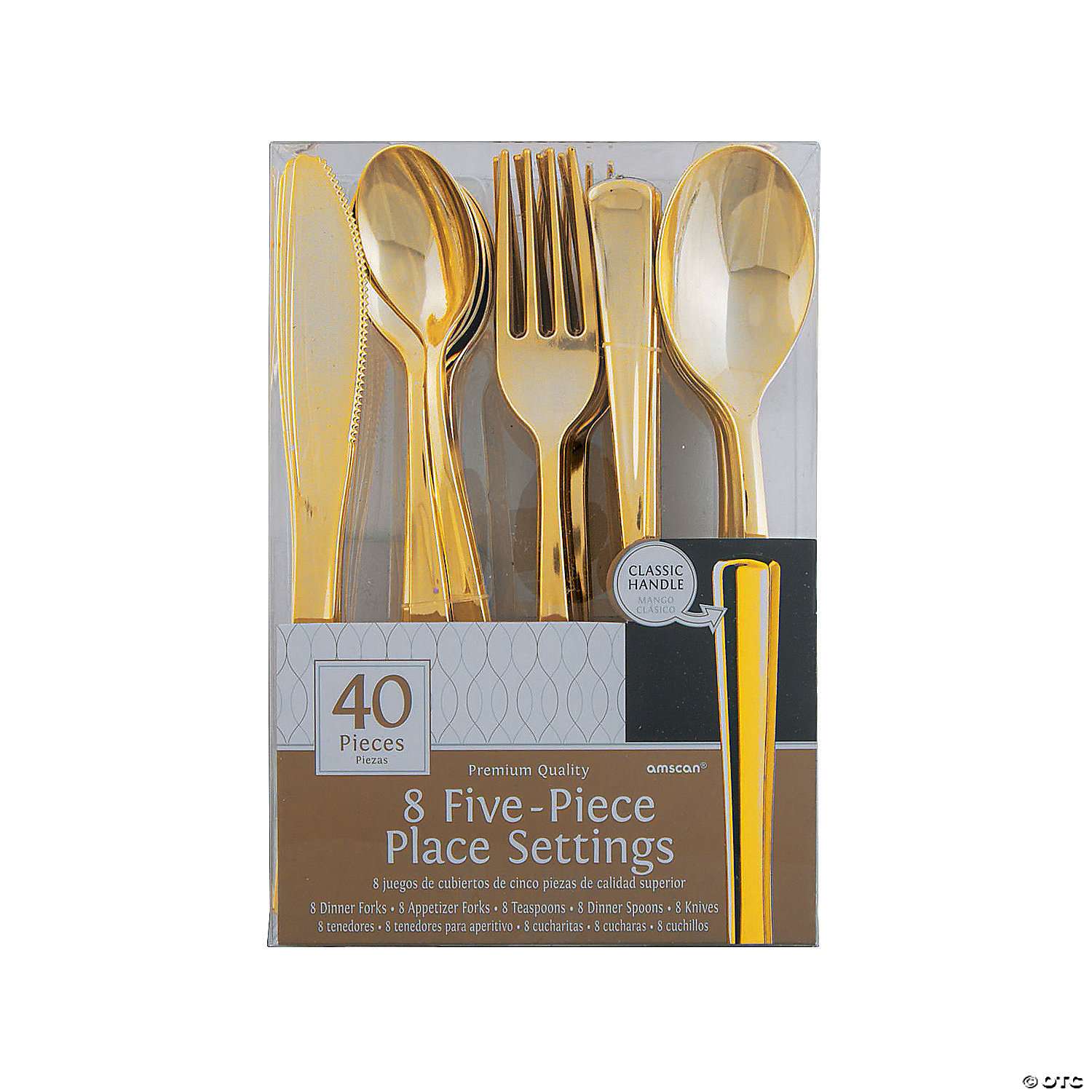 Parties 160 Pack Disposable Silverware Set Weddings and Dailly Use 40 Spoons for Catering 40 Knives Heavy Duty Bulk Flatware Utensils Set Includes 80 Forks Dinners Gold Plastic Cutlery Set 
