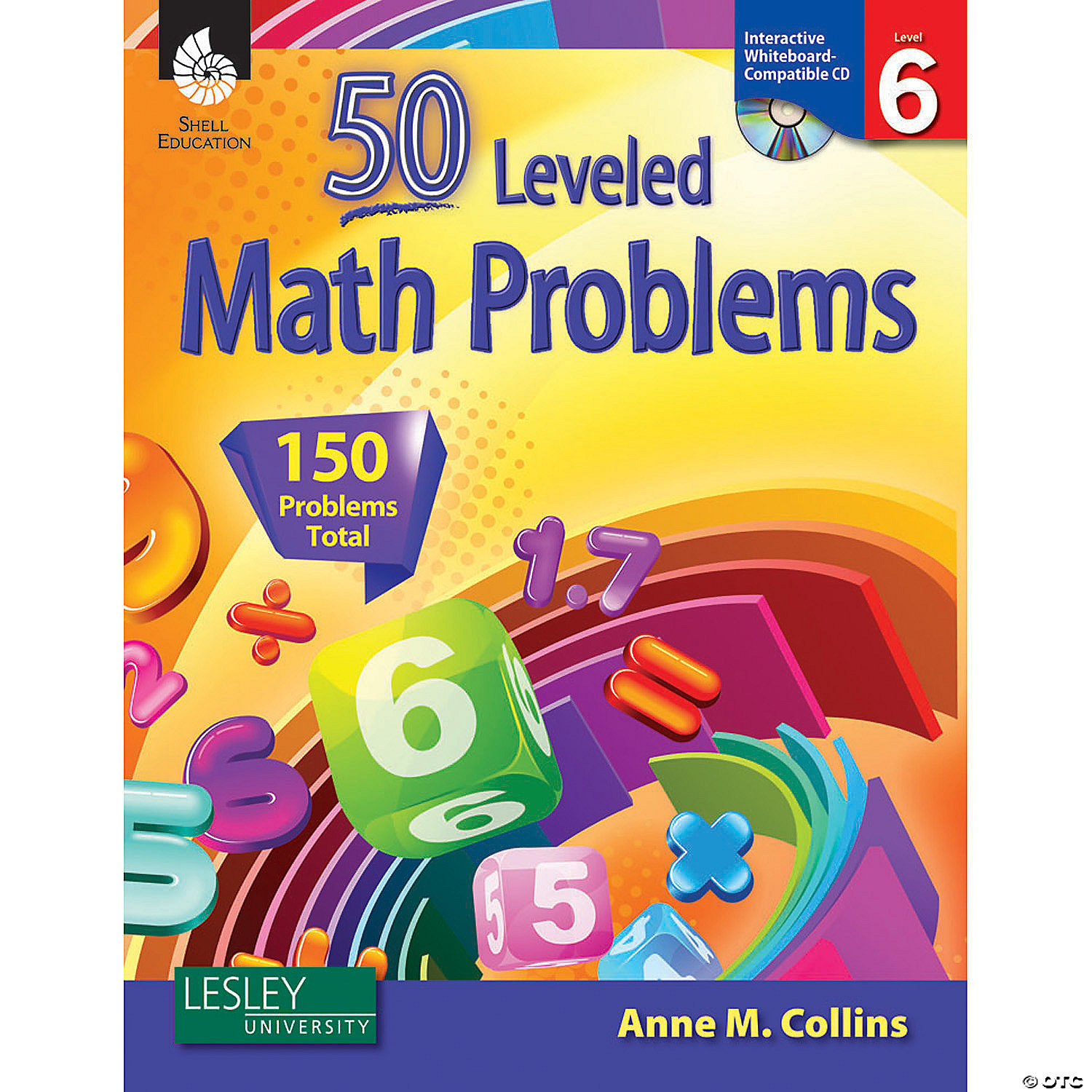 50 Leveled Math Problems Book With Cd, Level 6 | Oriental Trading