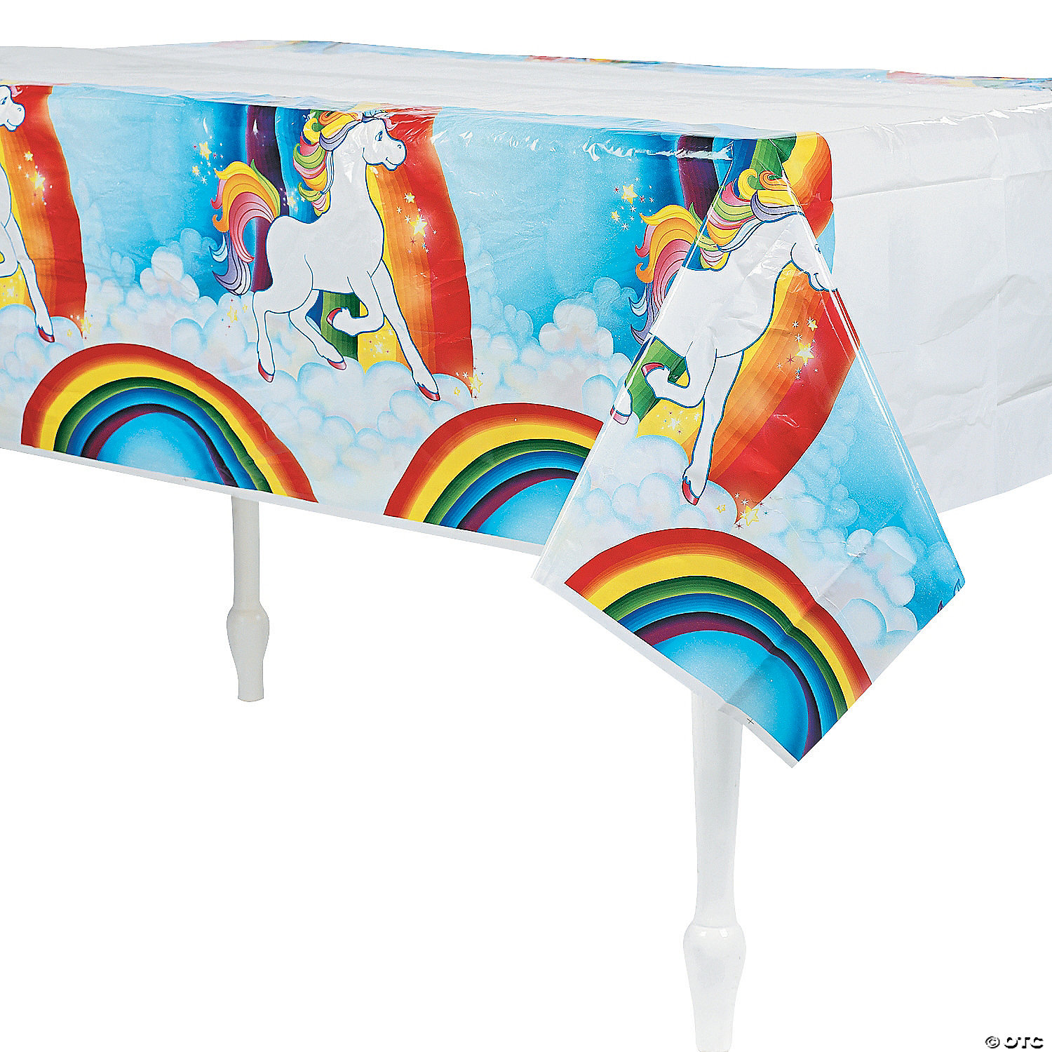 54" x 108" Unicorn Plastic Tablecloth Oriental Trading