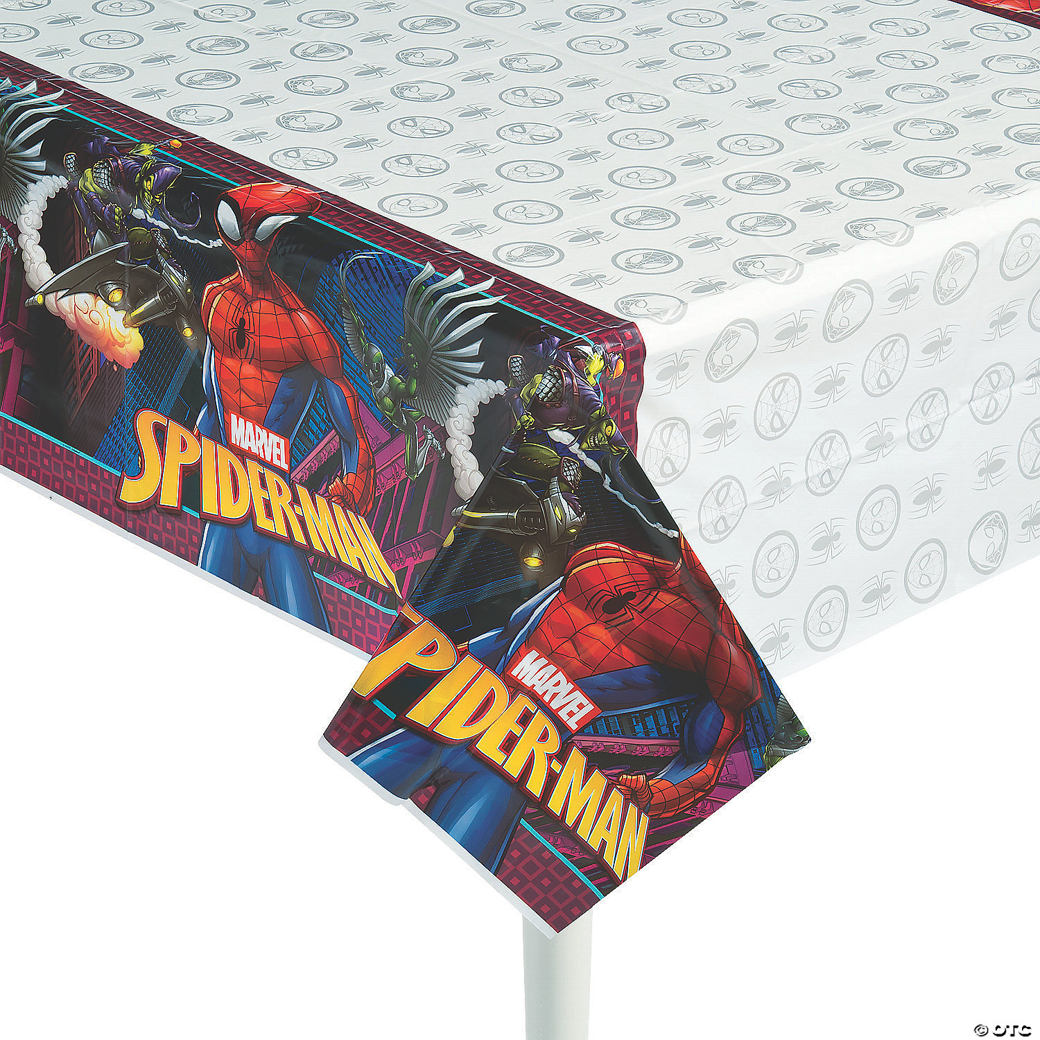 54" x 96" Ultimate Spider-Man™ Plastic Tablecloth