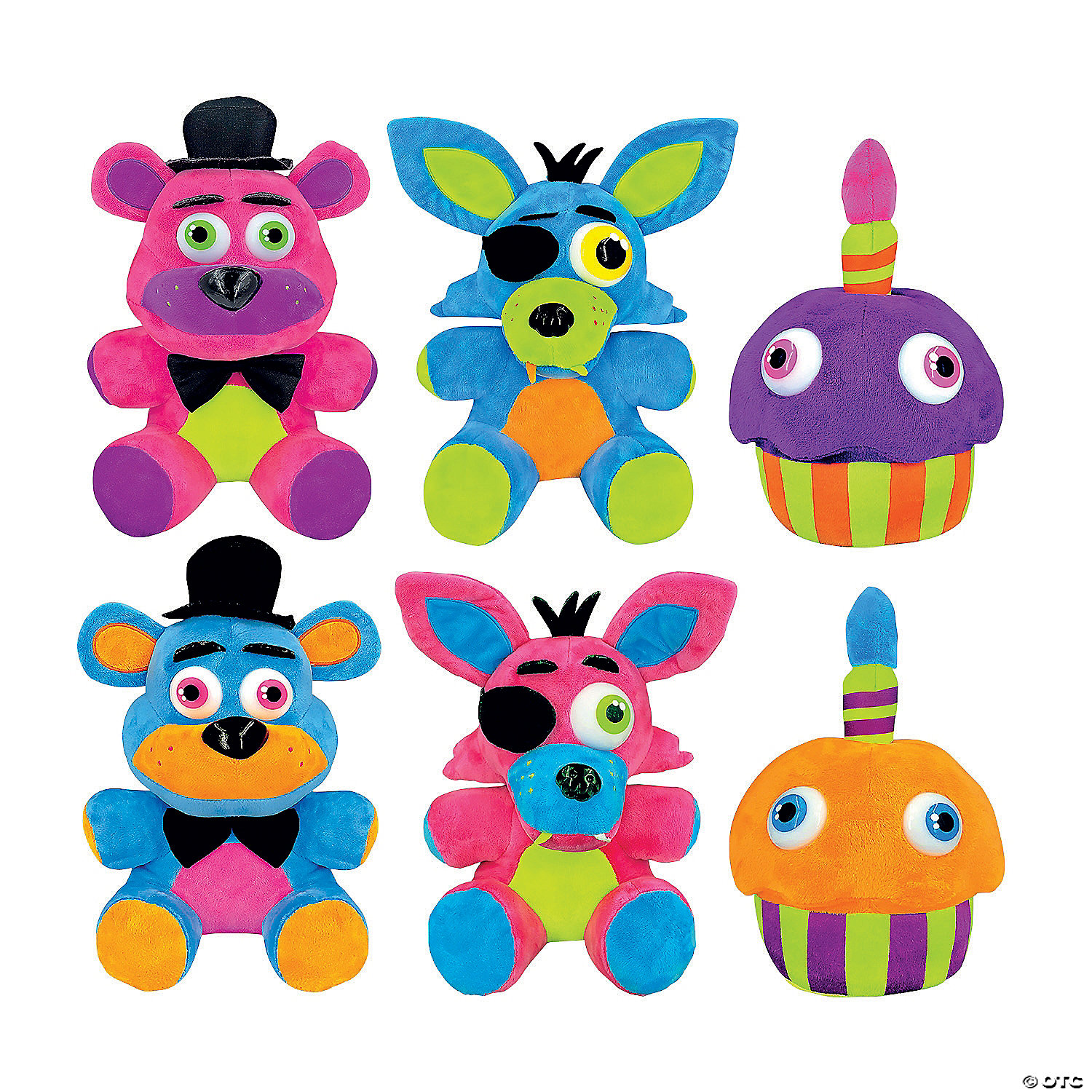 Five Nights at Freddy's 6.5 Plush Set of 4 (Bonnie, Foxy, Freddy, and  Chica) 