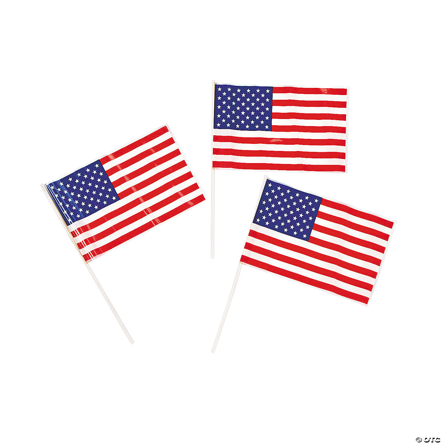 Small Decorative American Flags Lot of 10