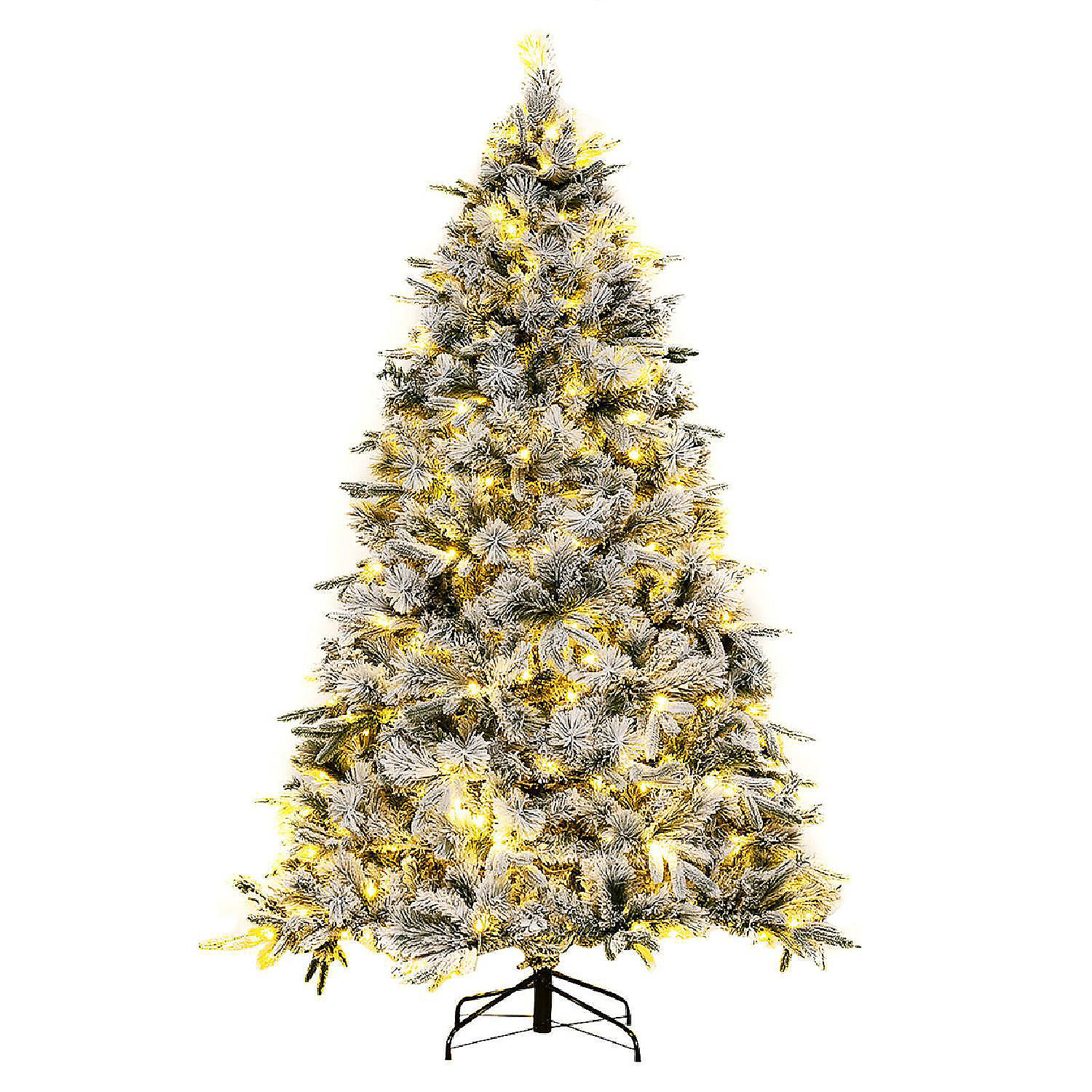 7 ft prelit artificial Christmas tree artificial hinged Christmas tree