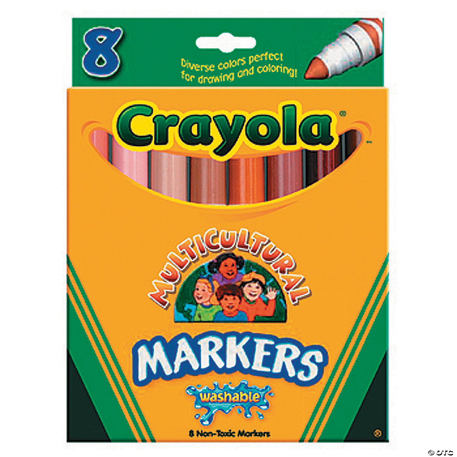 Crayola Multicultural Crayons, Large - 8 pack
