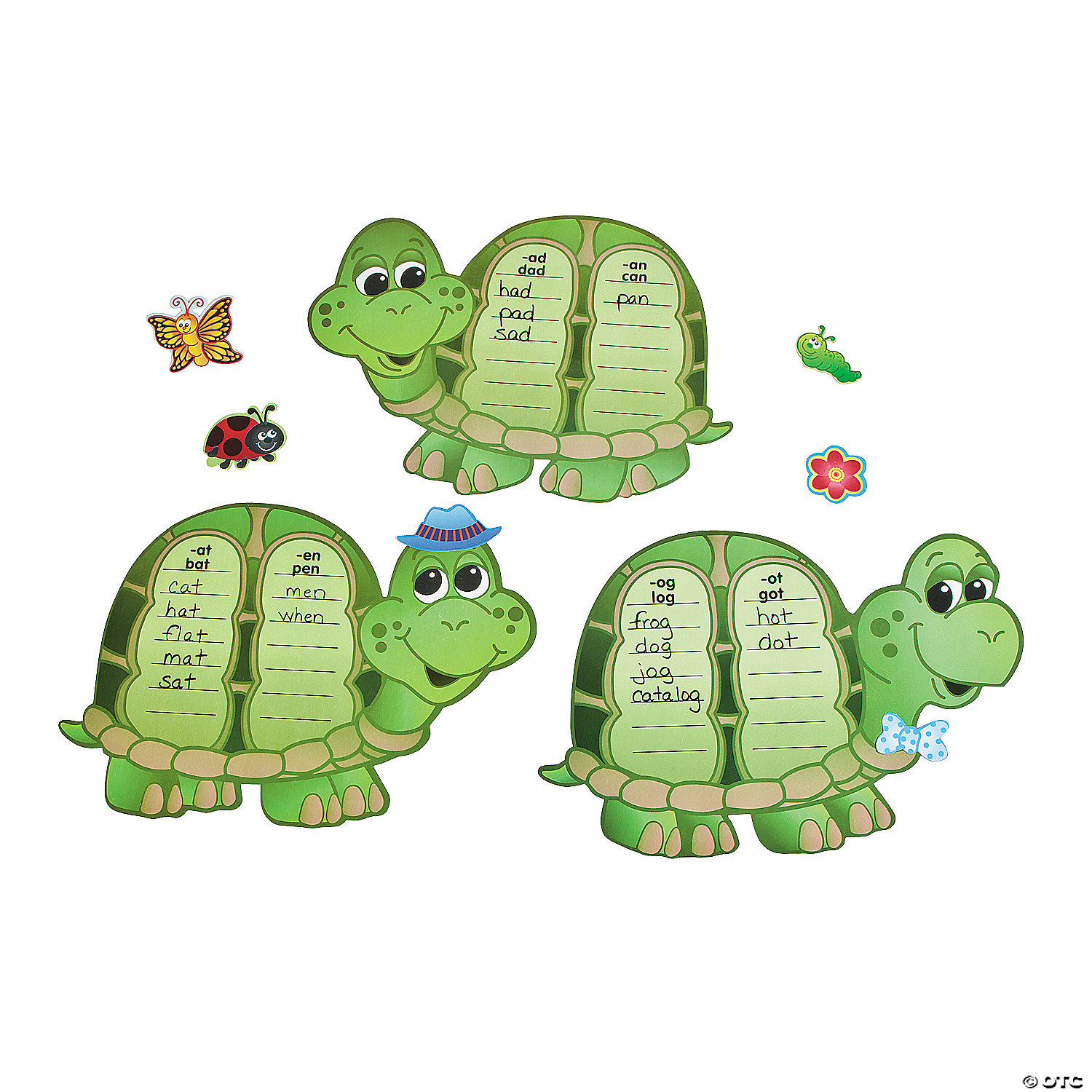 84 Pc. Word Family Turtles | Fun Express