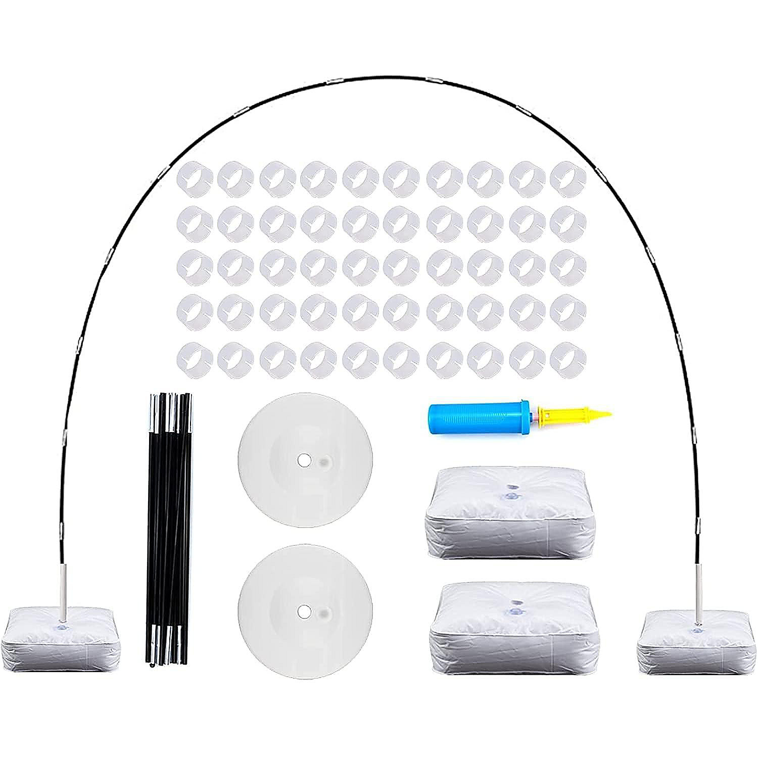 Adjustable 9ft x 10ft Balloon Arch Kit with Base for Party Backdrop