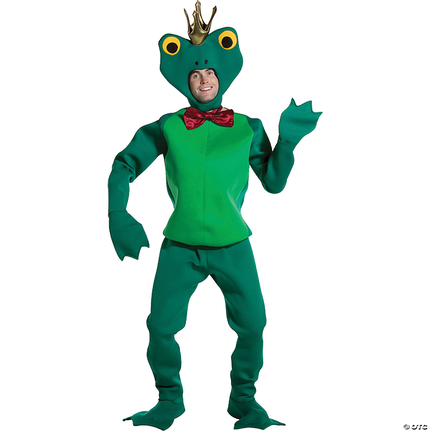 Cute Frog Prince Mascot Costume Halloween Party Fancy Dress Adult Cosplay Outfit