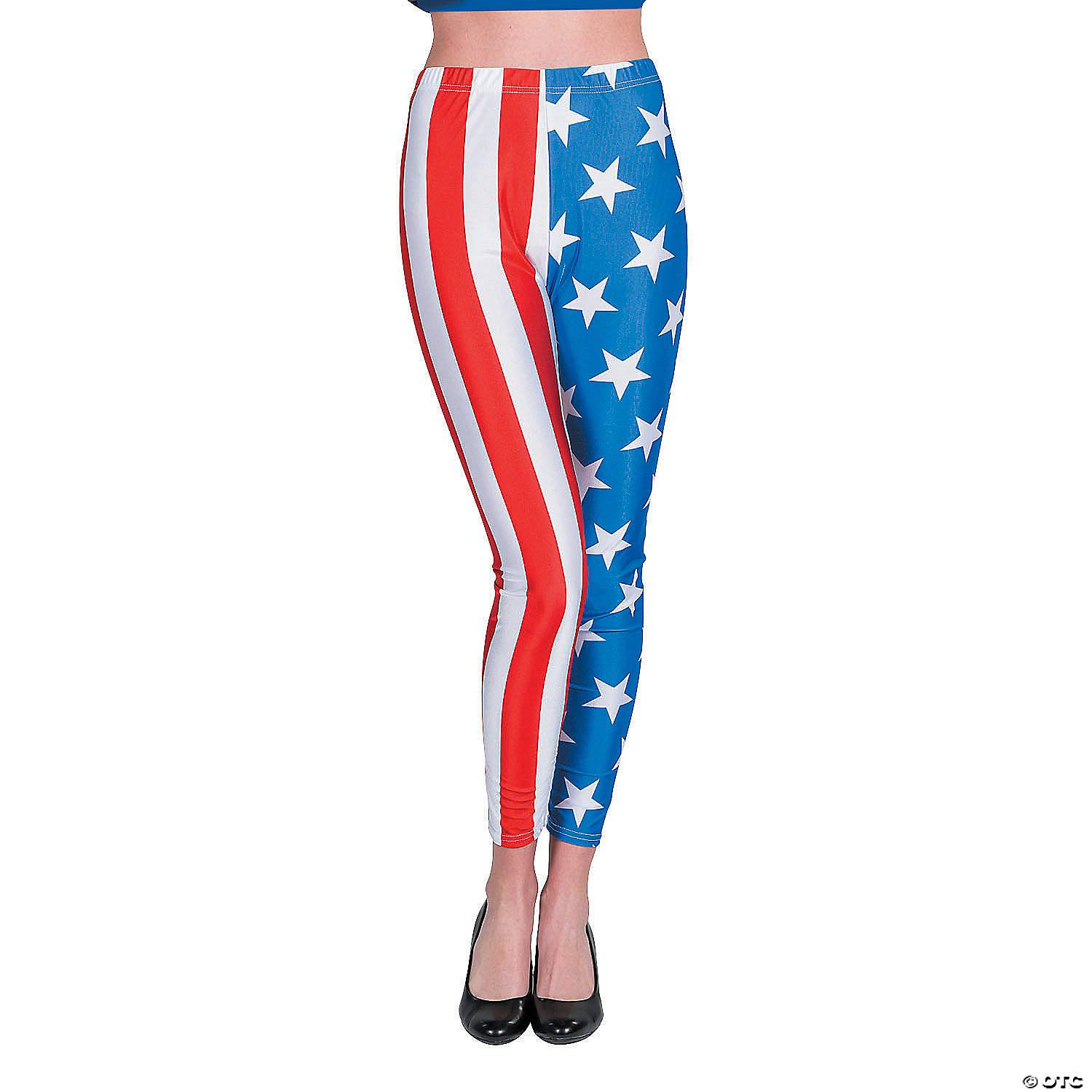 American Stars & Stripes Red White Blue Patriotic Leggings 