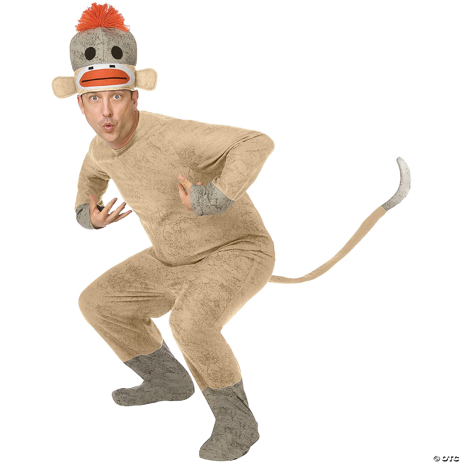 Adult Sock Monkey Costume