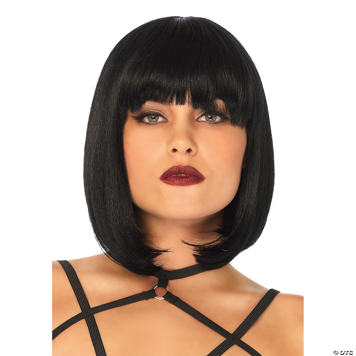 Adults Black Short Natural Bob Wig Morris Costumes