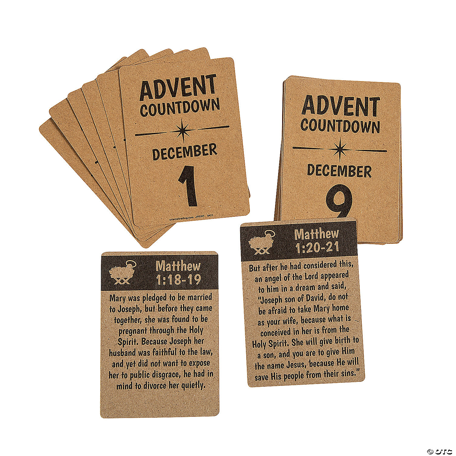 Advent Countdown Cards | Oriental Trading