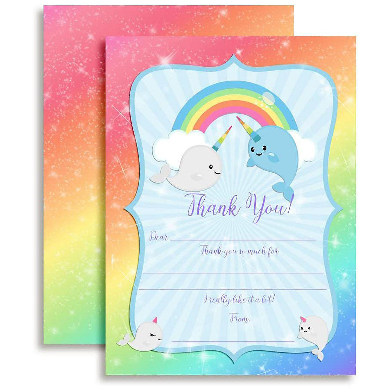 AmandaCreation Narwhal Thank You 20pc. | Oriental Trading