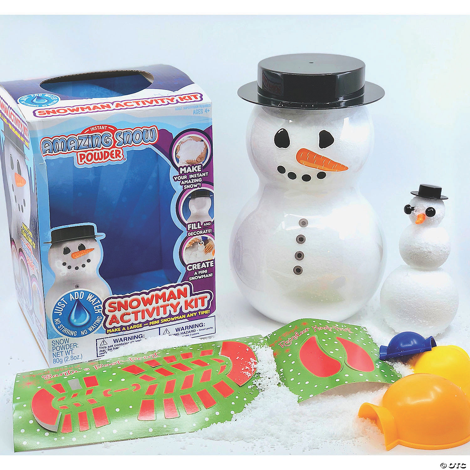 Details about   New Instant Snow Powder Kit/ Snowman Activity Kit Amazing Toys 