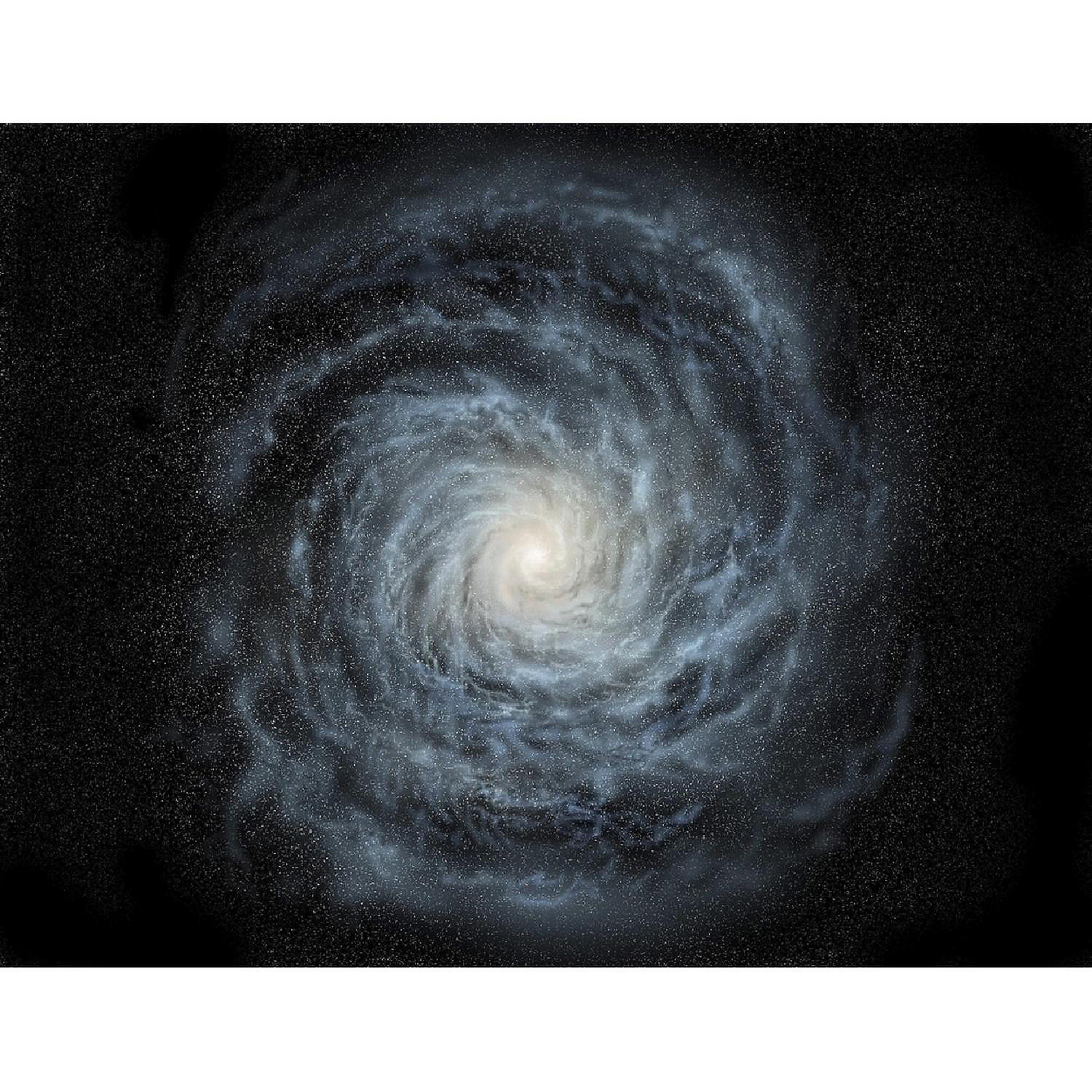 Artist's concept of a faceon view of our galaxy the Milky Way Poster