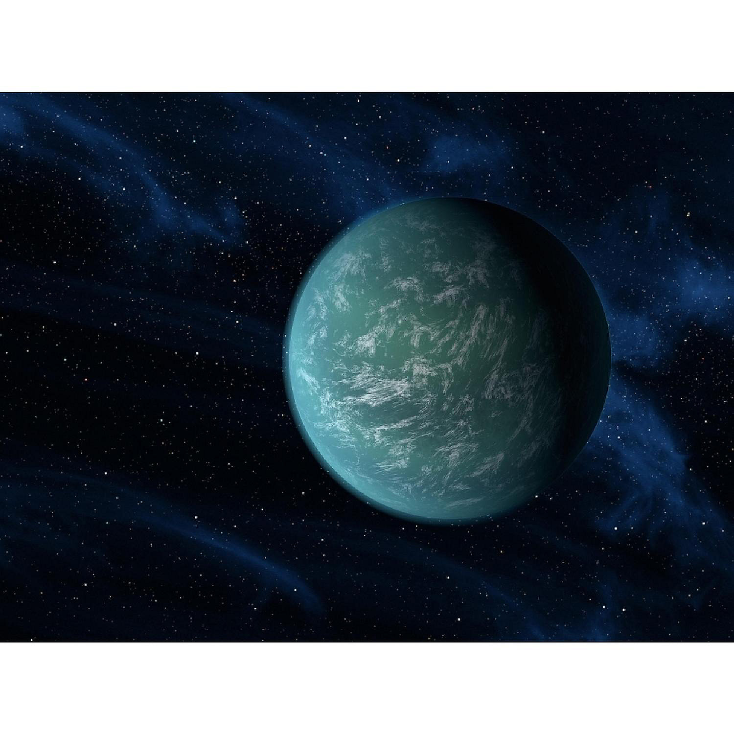 Artist's concept of Kepler 22b an extrasolar found to orbit the