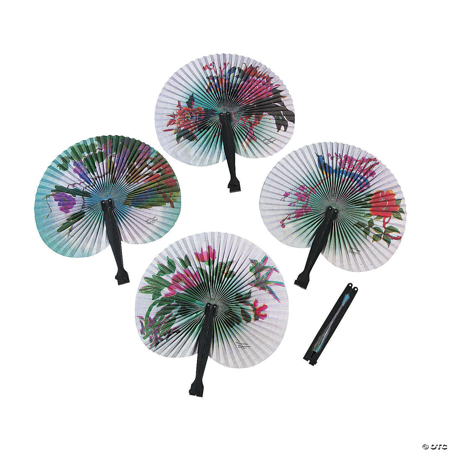 Lot of 6 SOLID COLOR Asian Chinese Japanese HAND FAN Folding Dance Fan New 