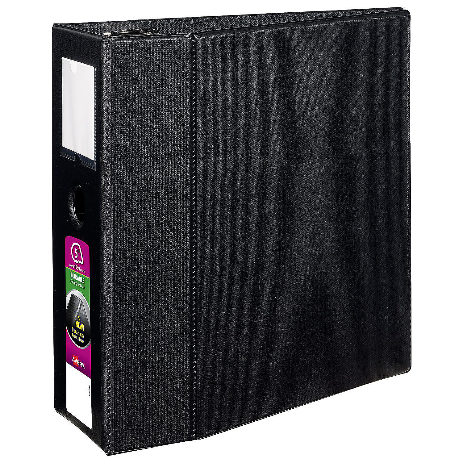 Avery Durable 3 Ring Binder, 5" One Touch EZD Rings, 1 Black Binder