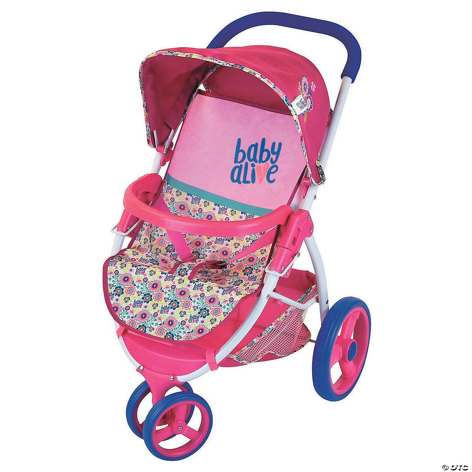 light pink stroller