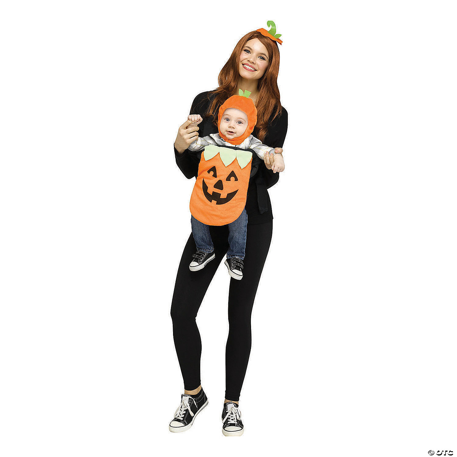 pumpkin baby carrier costume
