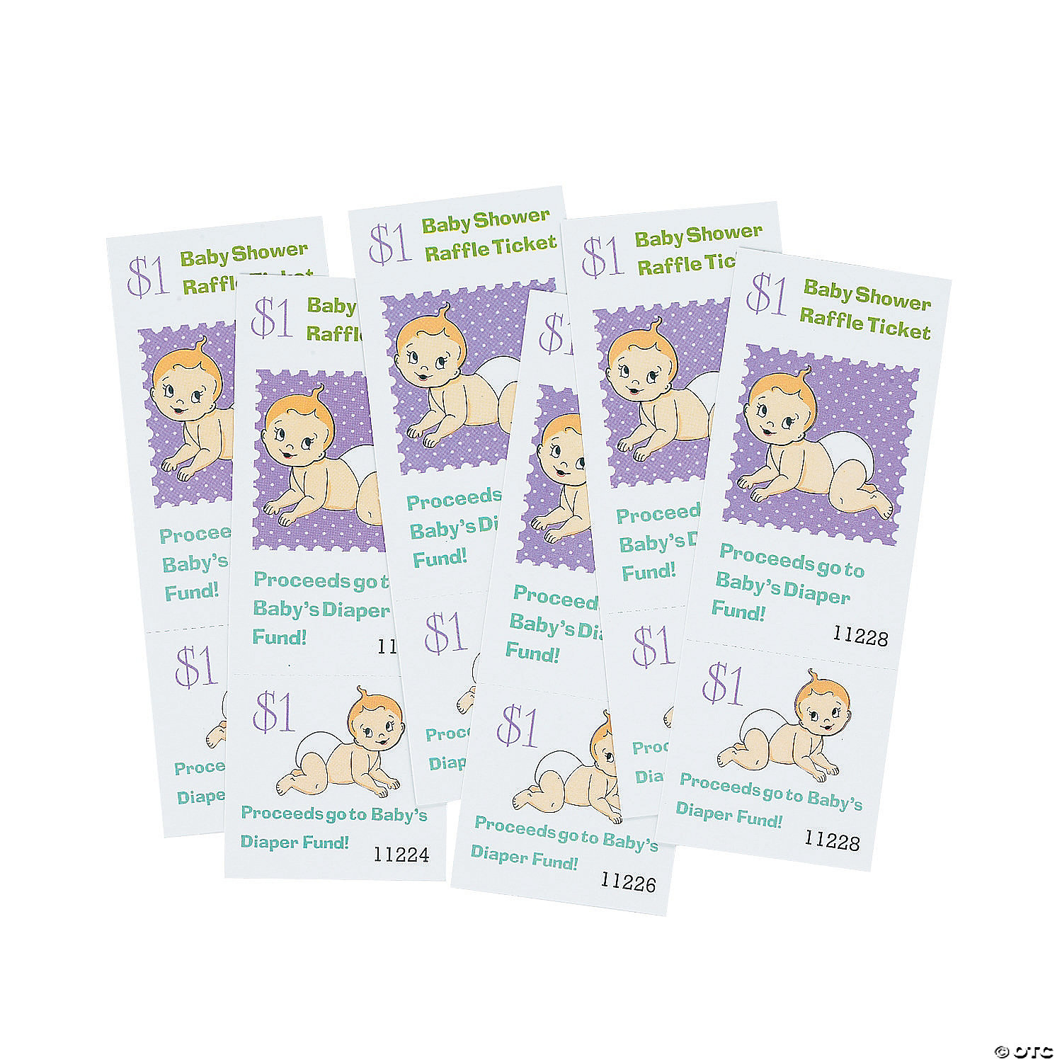 baby shower prize tickets