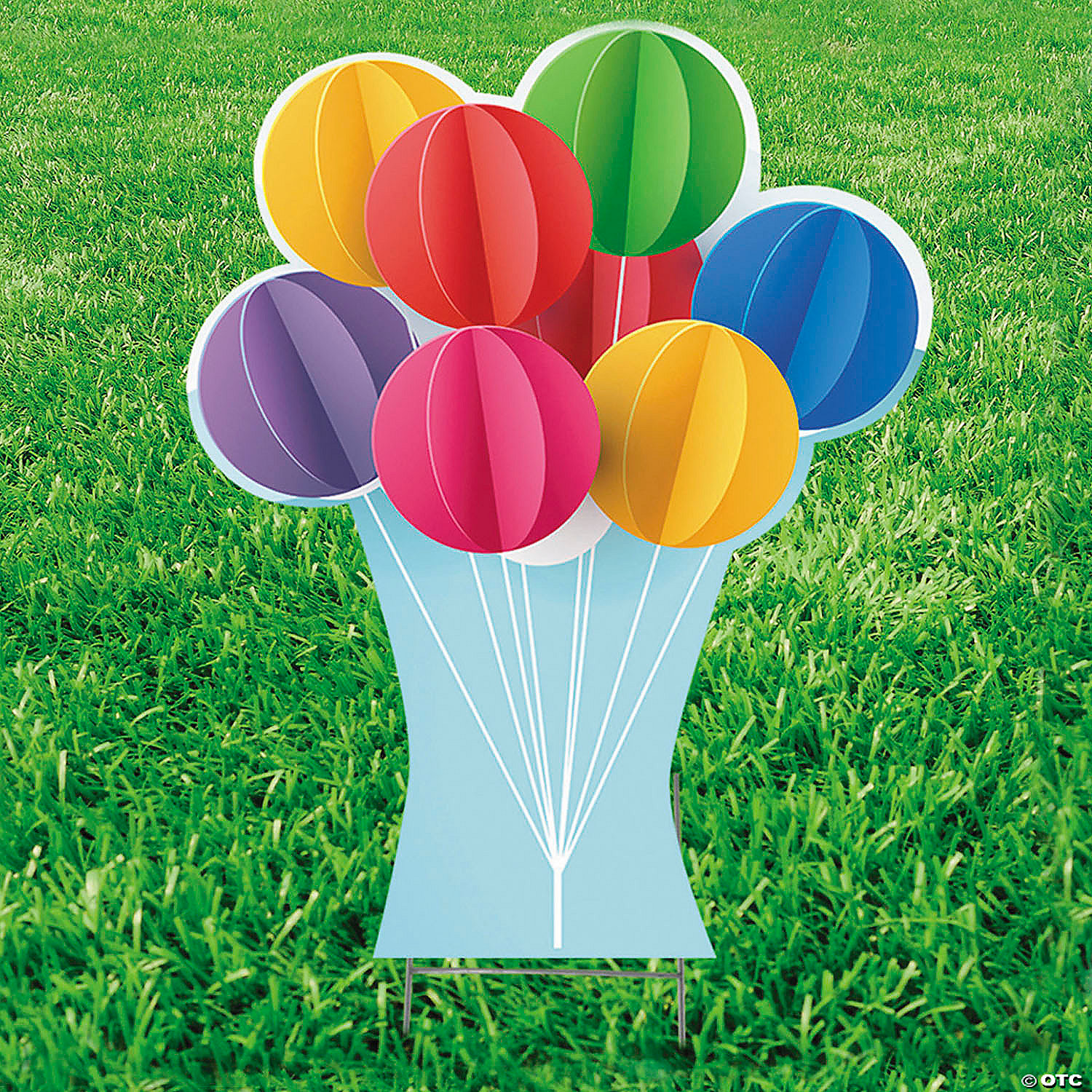 Happy Birthday Balloon Yard Sign Balloons Yard Sign | Oriental Trading