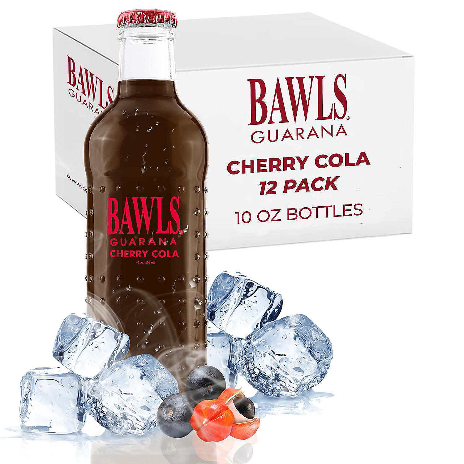 BAWLS Guarana Cherry Cola, BAWLS Guarana Drink, Guarana Soda, Guarana ...