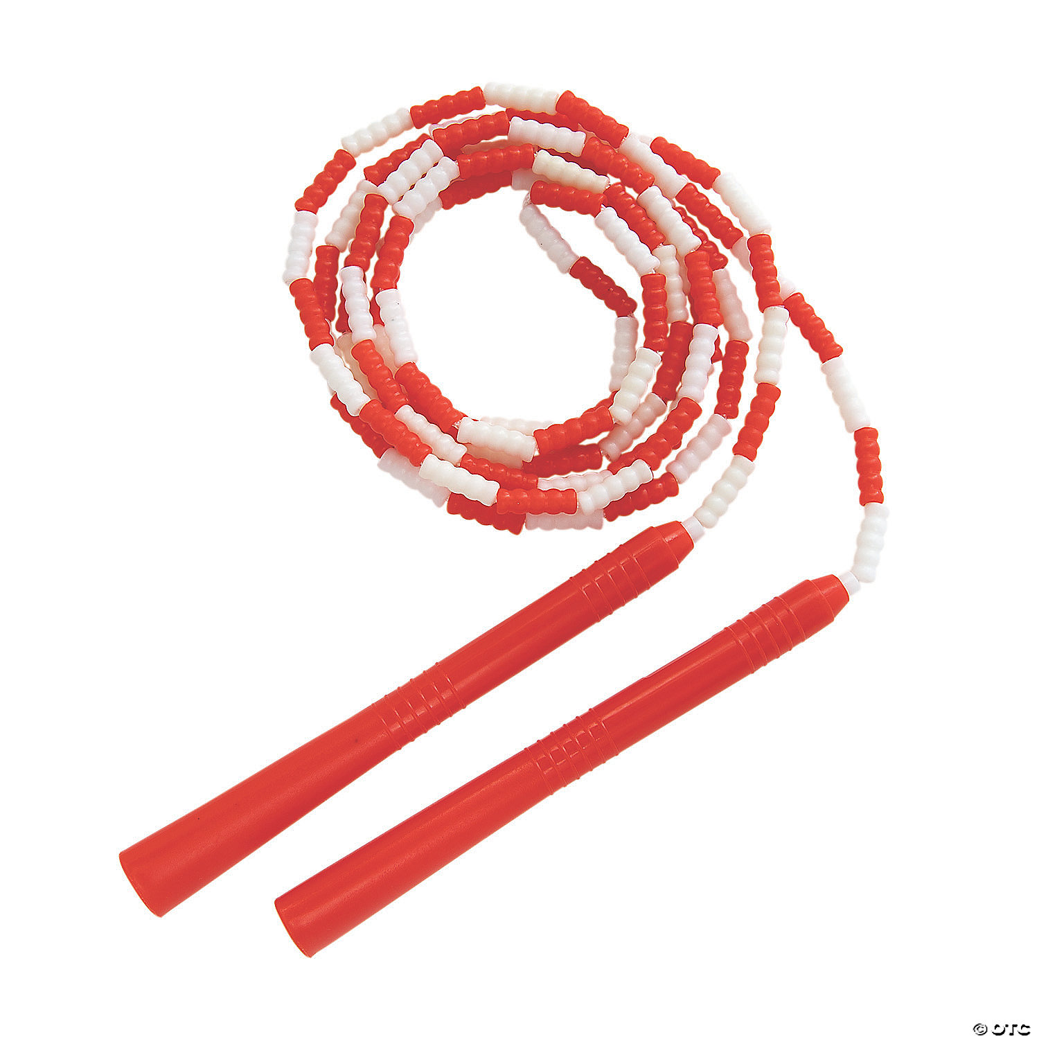 2-Pack Champion Classic 7' Segmented Beaded Plastic Jump Skip Rope Red/White 