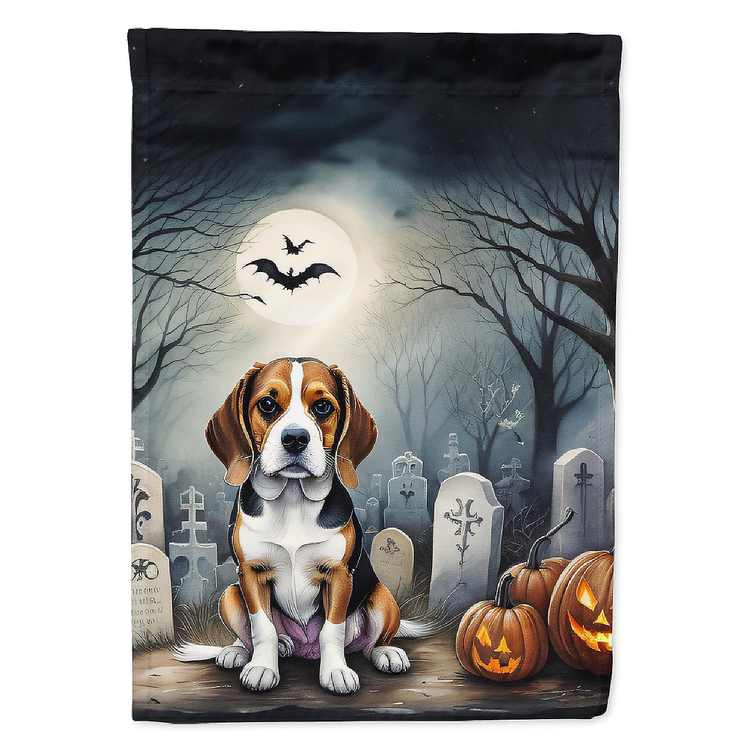 Beagle Spooky Halloween House Flag Oriental Trading
