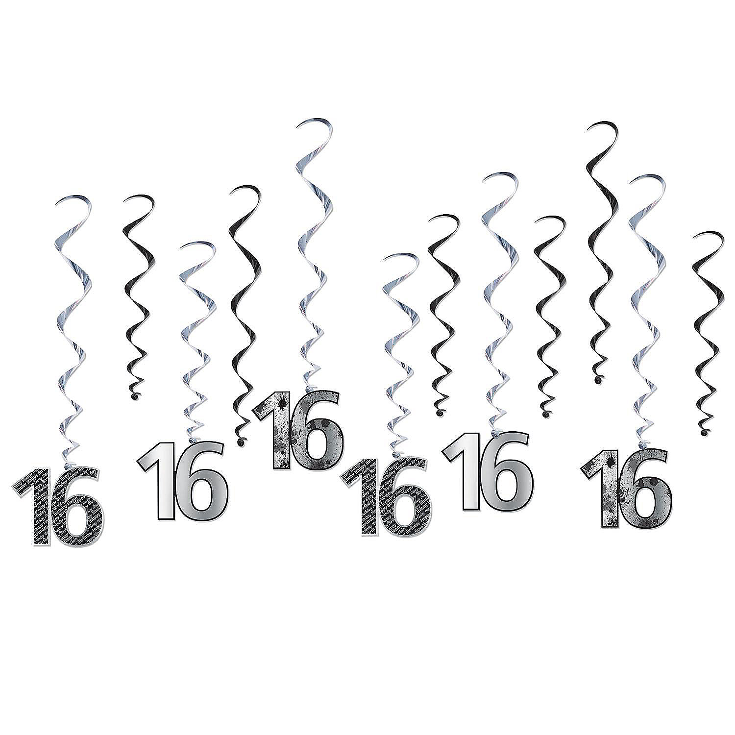 Beistle 16. Geburtstag Girlanden – 10 Stück, Pink, Je 3 Fuß (ca. 91 Cm), Aus Metallischem PVC