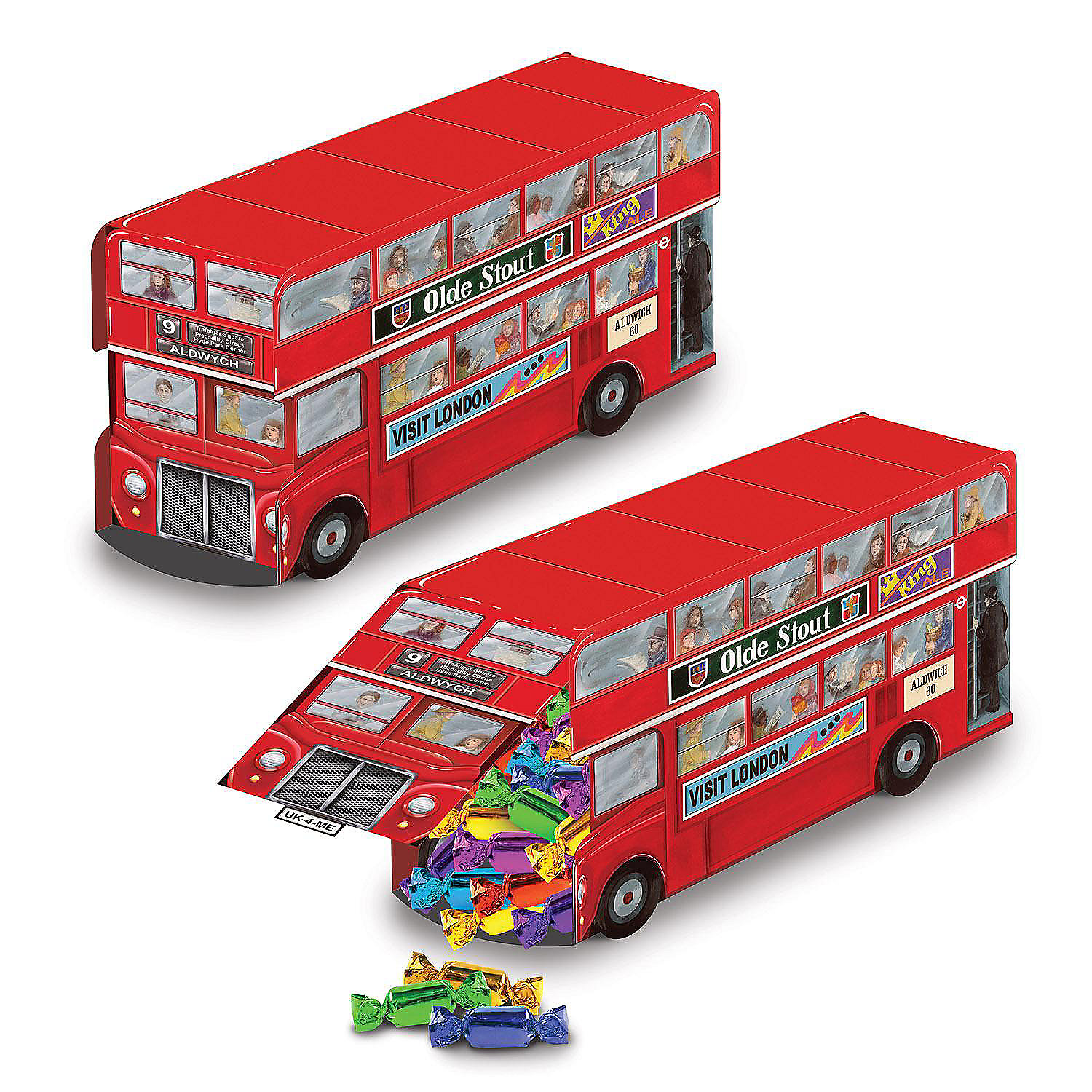Beistle 3D Double Decker Bus Centerpiece 12 Pack Oriental Trading