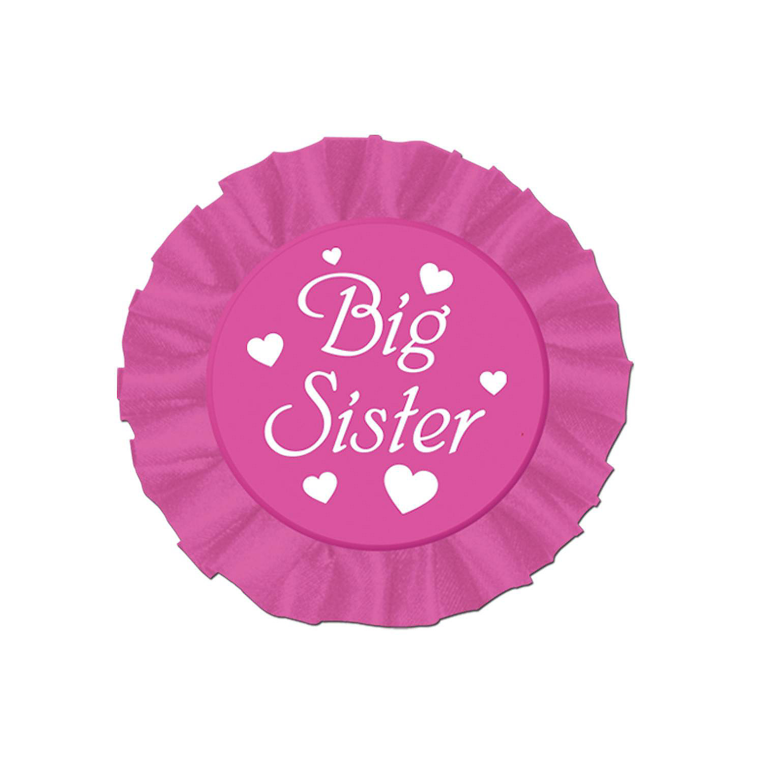 Beistle Big Sister Satin Button 12 Pack Oriental Trading