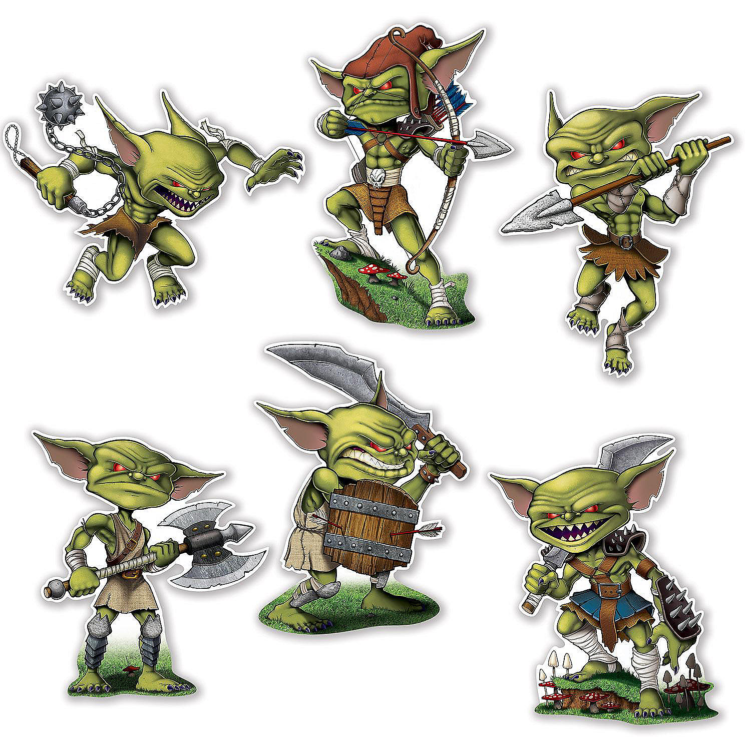 Beistle Goblin Cutouts 12 Pack Oriental Trading