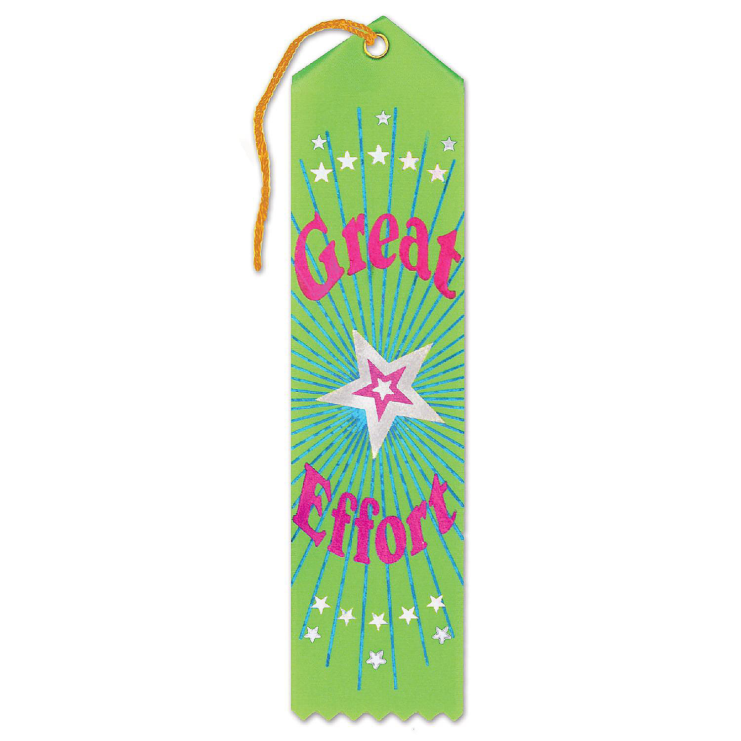 Beistle Great Effort Award Ribbon 6 Pack