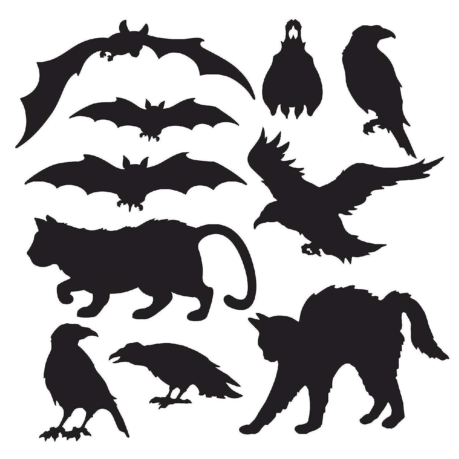 Beistle Halloween Silhouettes 12 Pack Oriental Trading