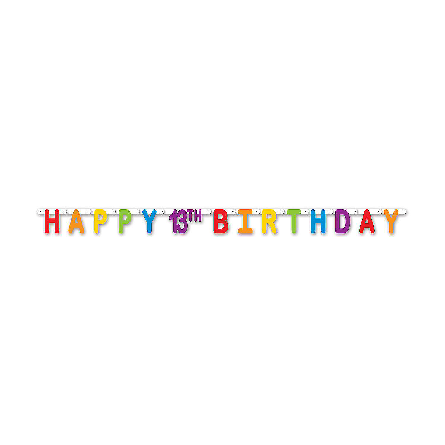 Beistle Happy "13th" Birthday Streamer 12 Pack Oriental Trading
