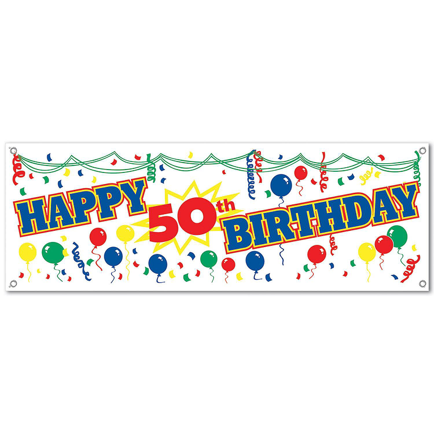 Beistle - Happy "50th" Birthday Sign Banner - 12 Pack | Oriental Trading
