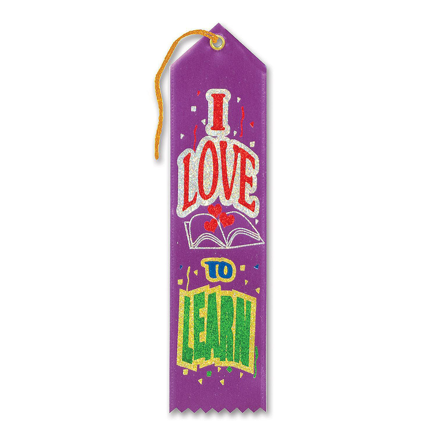Beistle I Love To Learn Award Ribbon 6 Pack Oriental Trading