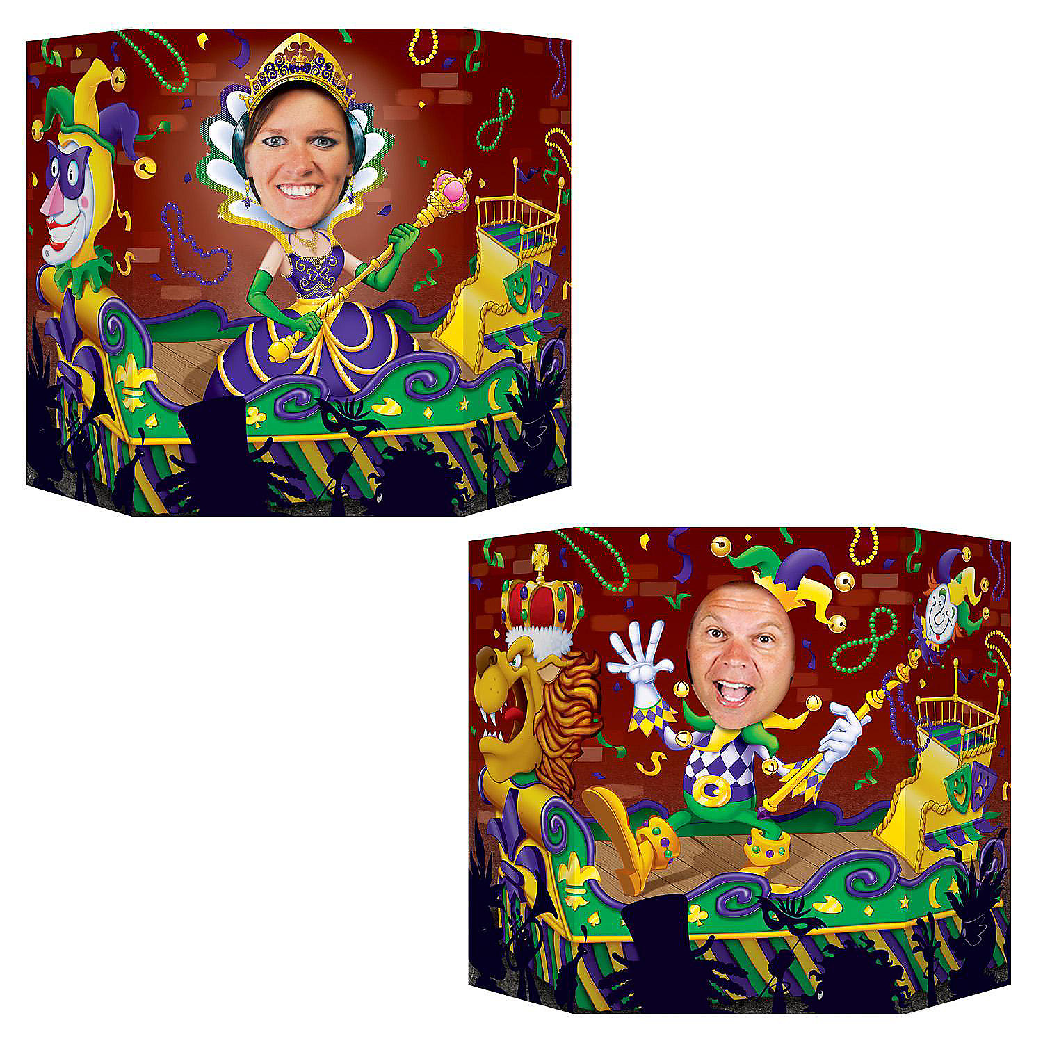 Beistle Mardi Gras Photo Prop 6 Pack Oriental Trading