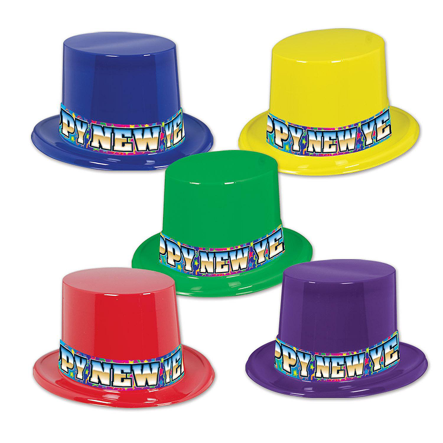 Beistle Rainbow Blast Toppers New Year's Eve 25 Pack Oriental Trading