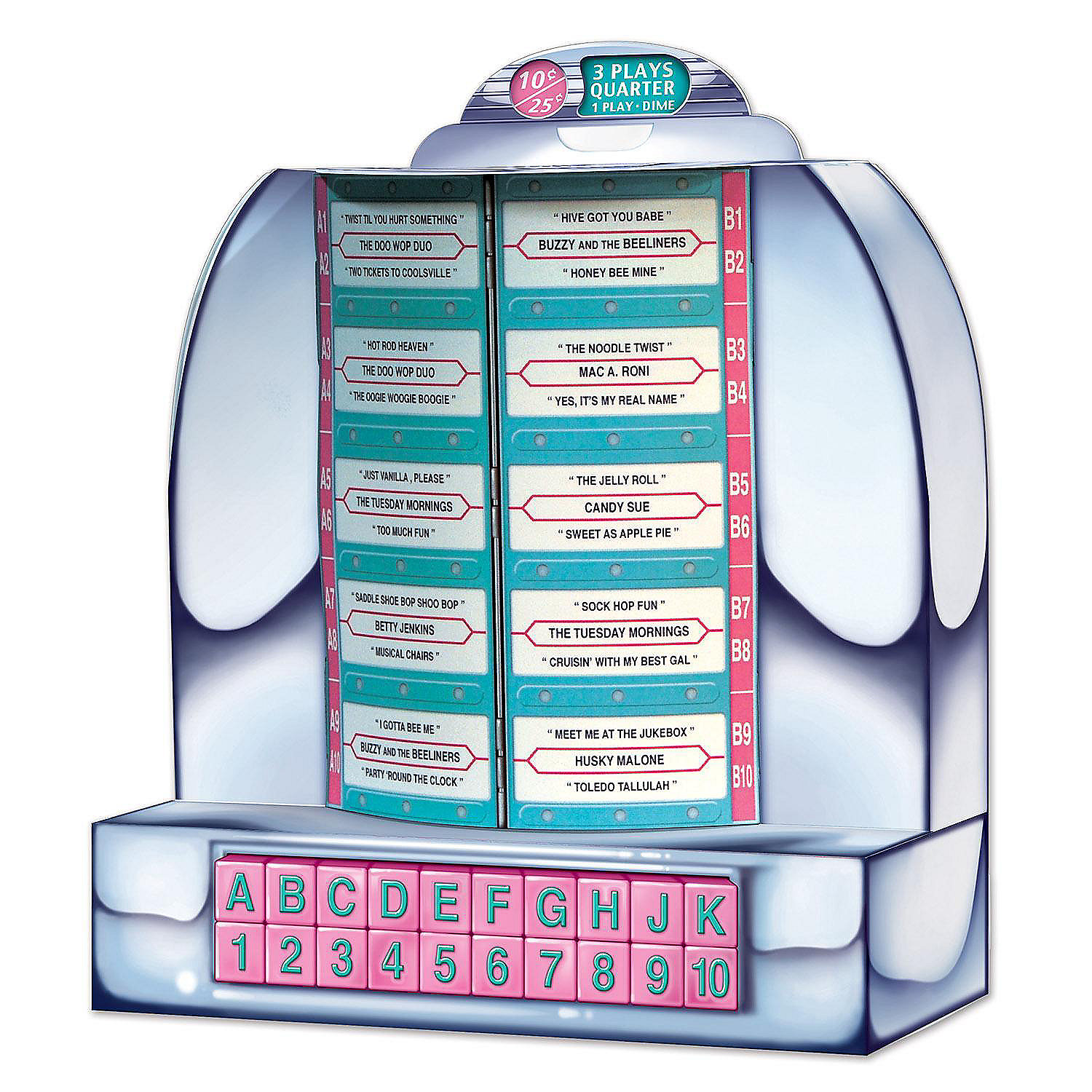 Beistle Tabletop Jukebox 6 Pack Oriental Trading