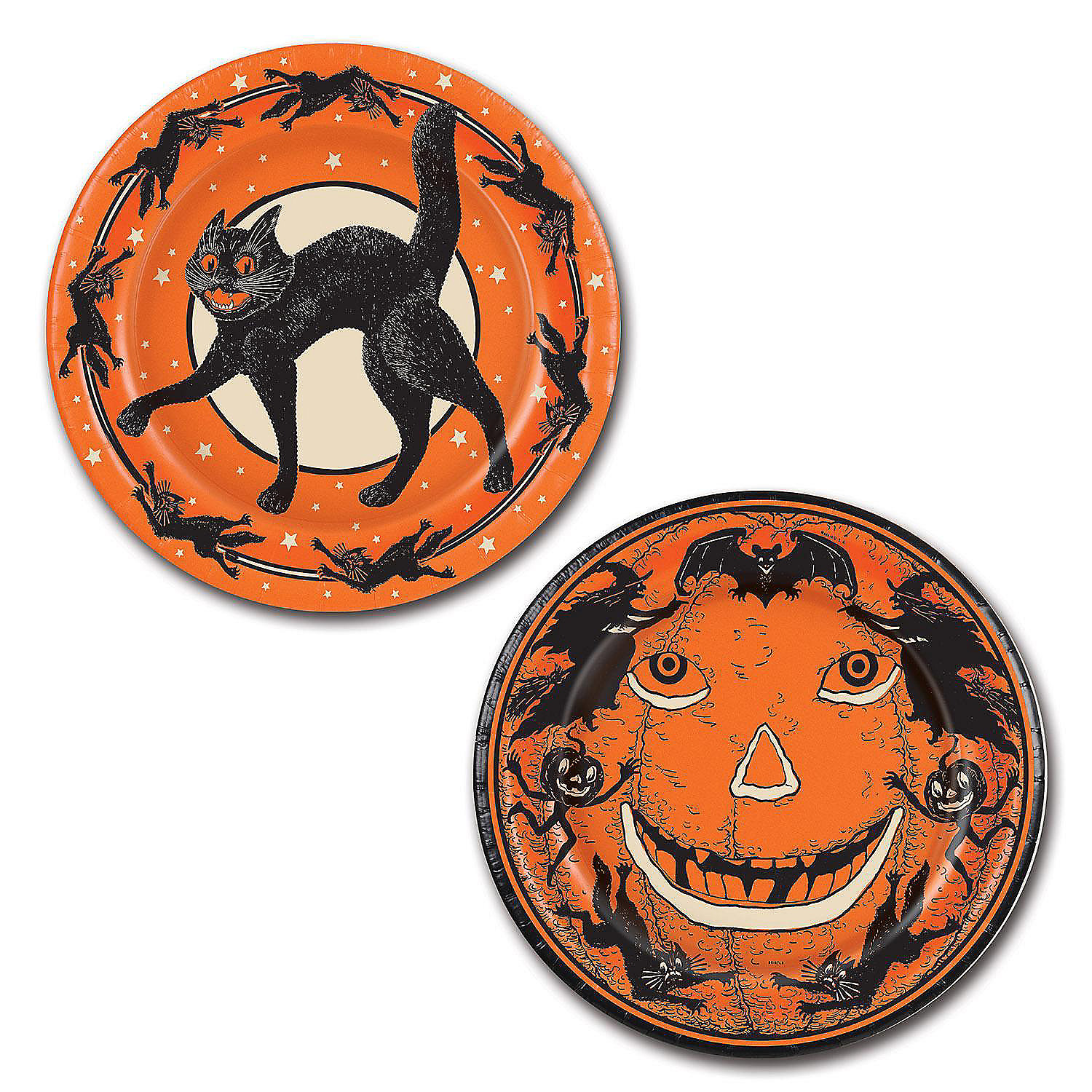 Beistle Vintage Halloween Plates 12 Pack Oriental Trading