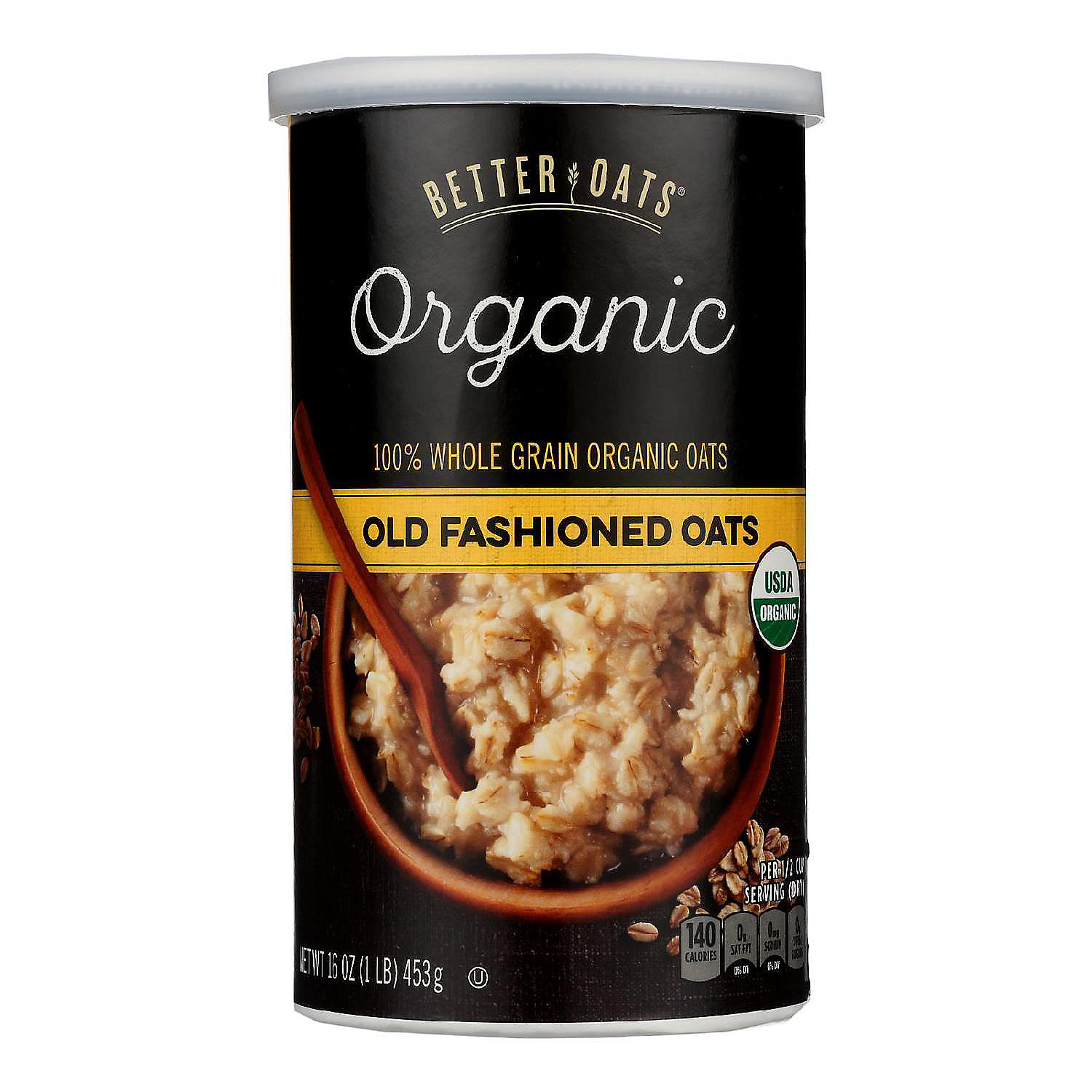 Better Oats Organic Cereal - Old Fashioned Oats - Case of 12 - 16 oz.