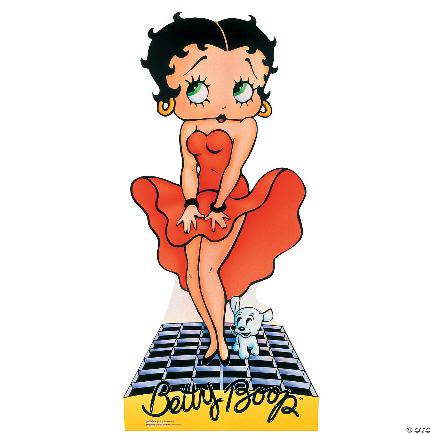Betty Boop Red Dress Cardboard Stand Up Oriental Trading
