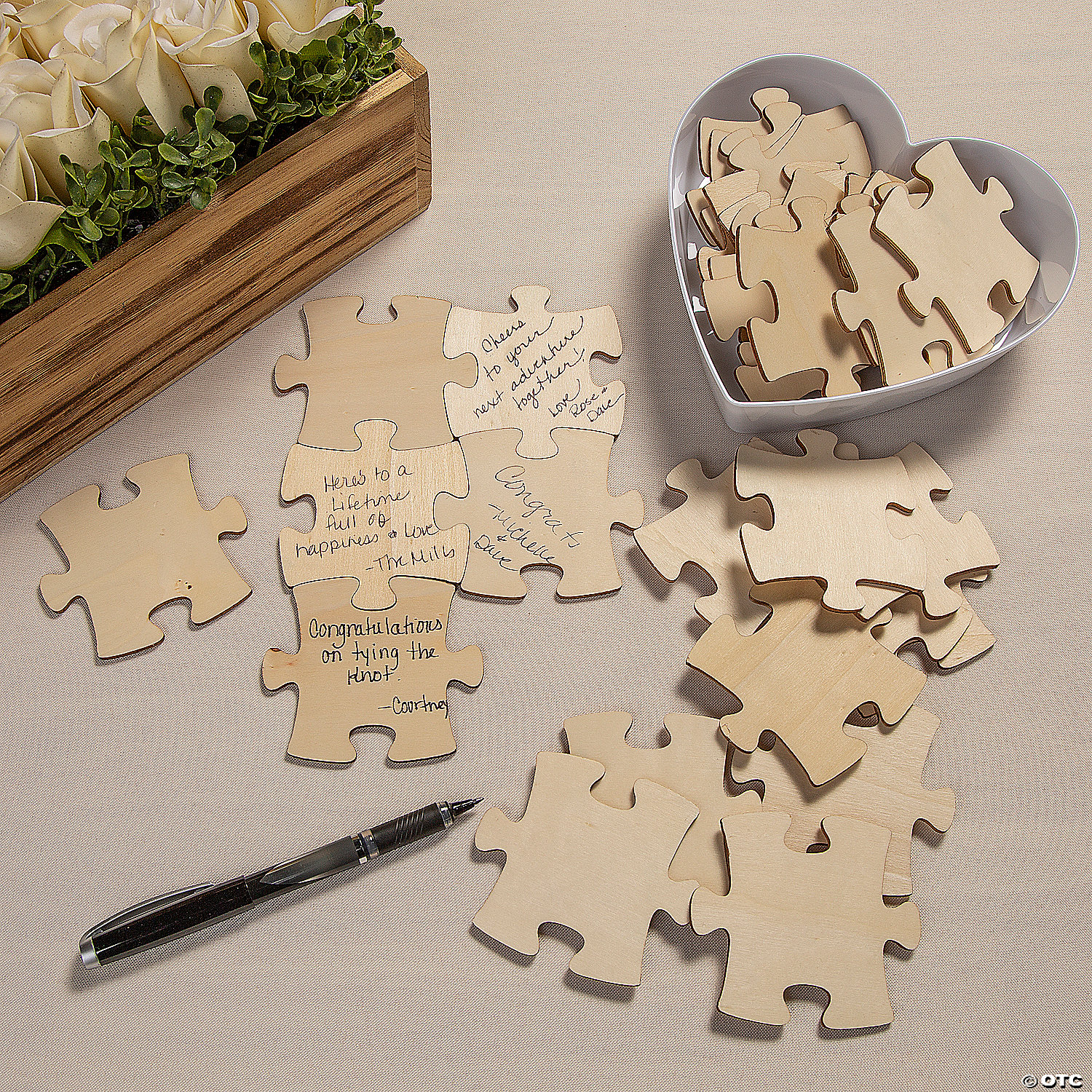 Blank Wood Puzzle Pieces 50 Pc. Oriental Trading