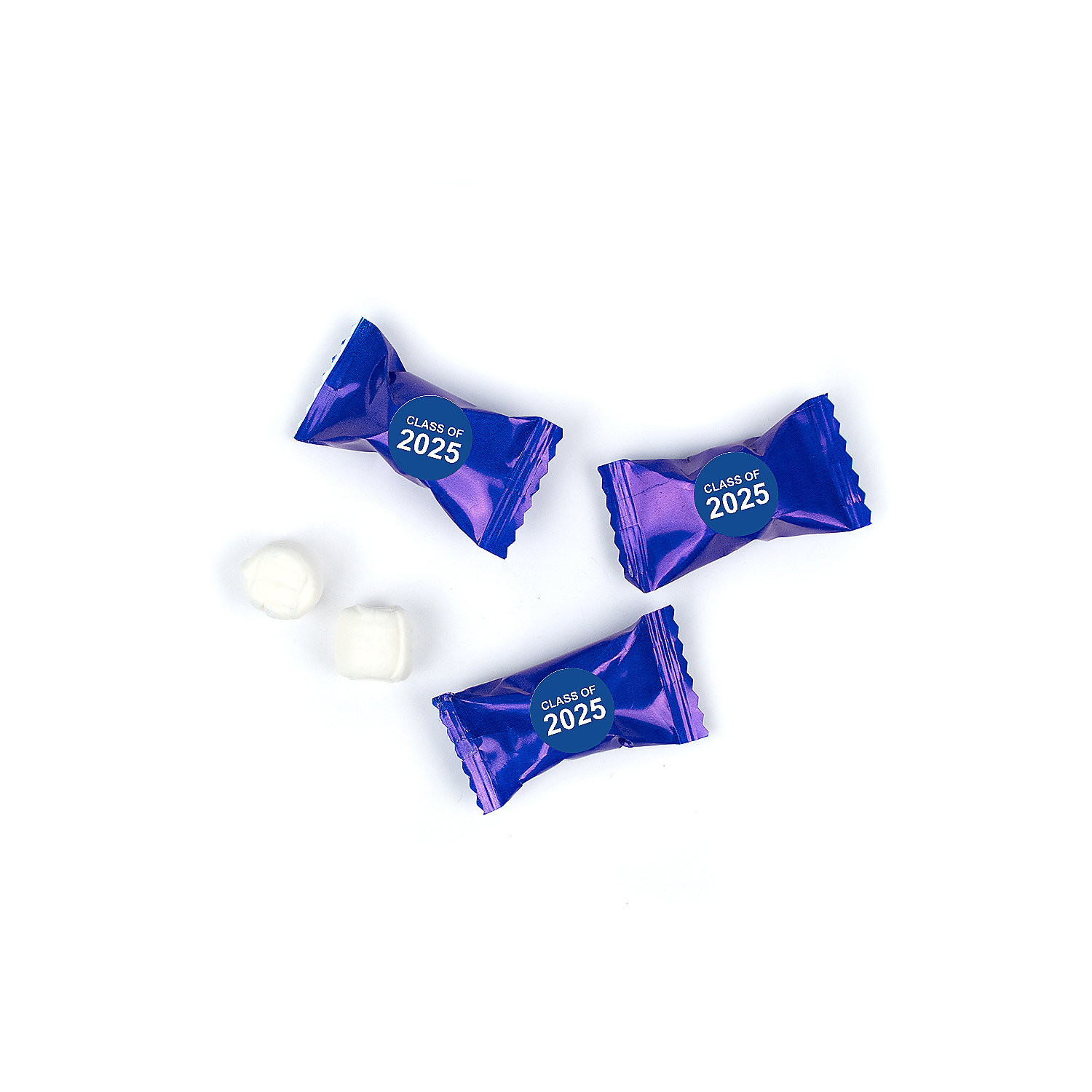 Blue Graduation Candy Mints Party Favors Individually Wrapped
