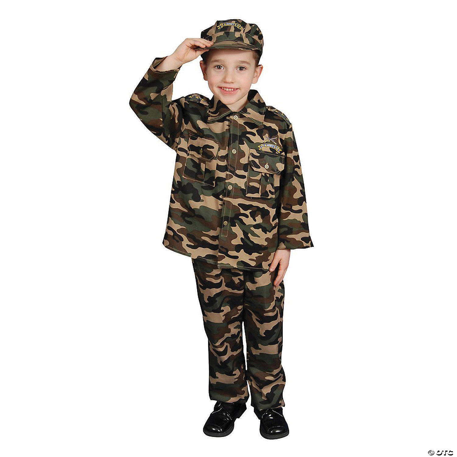 Army Soldier Costume Child Male Small 