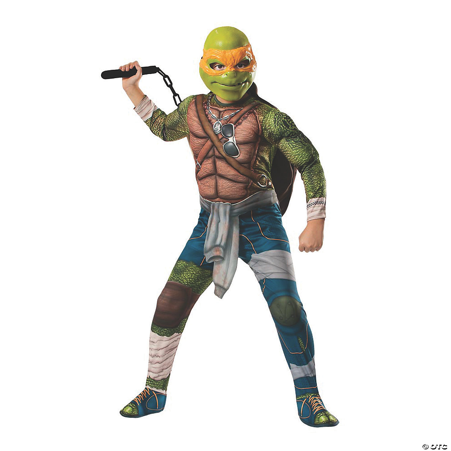 As Vergelden Heerlijk Boy's Teenage Mutant Ninja Turtles Michelangelo Costume - Large | Oriental  Trading