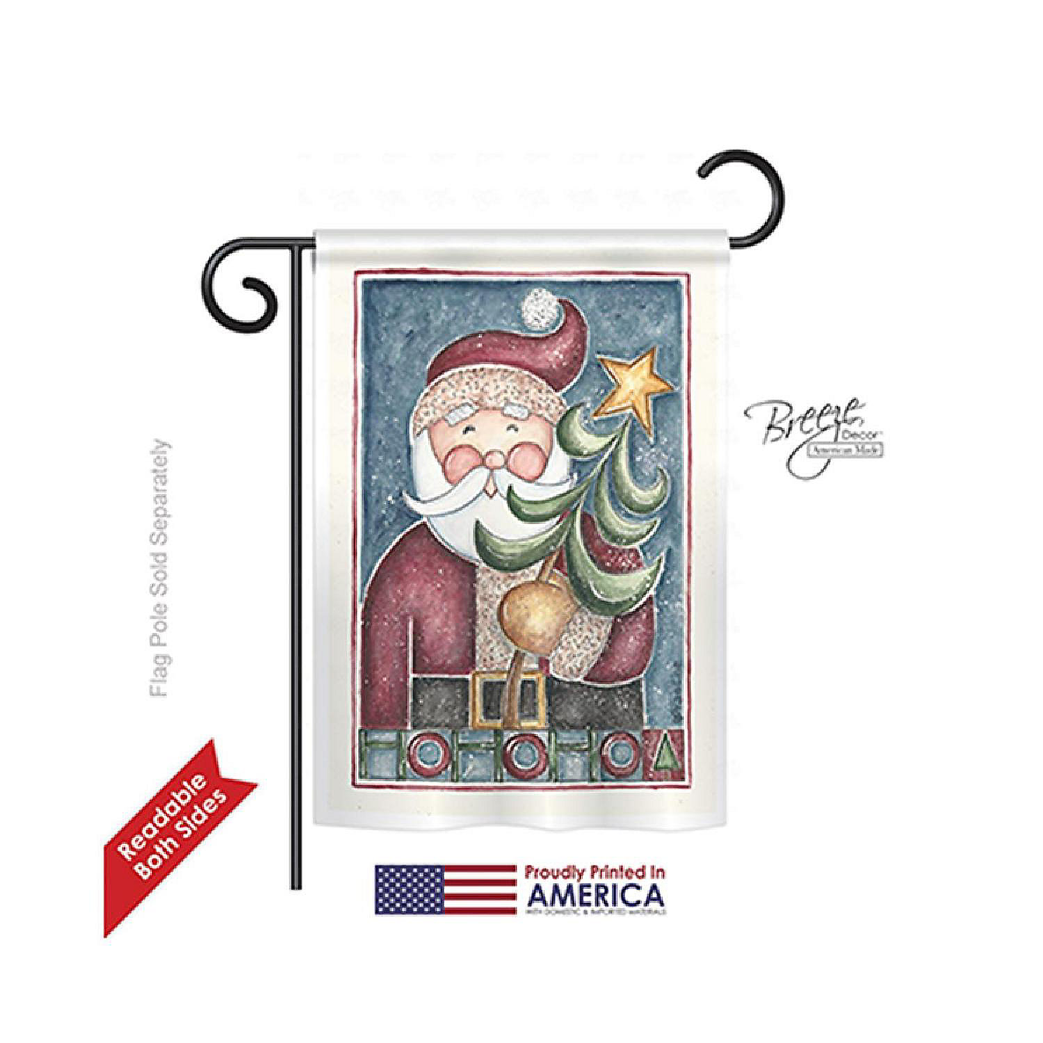 Breeze Decor Christmas HoHoHo Santa Tree Oriental Trading