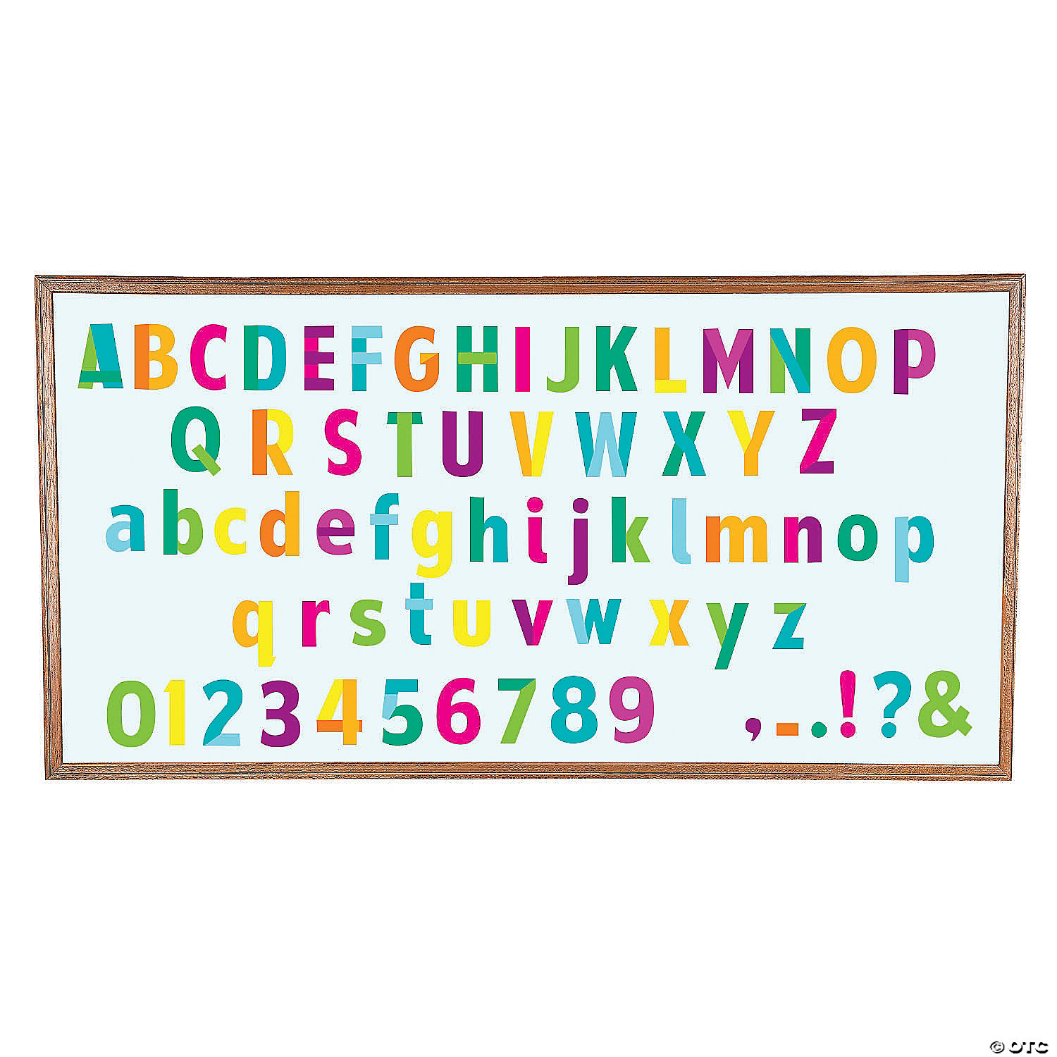 208-Piece Bulletin Board & Classroom Sign Letters w/ Punctuation Marks 4" 