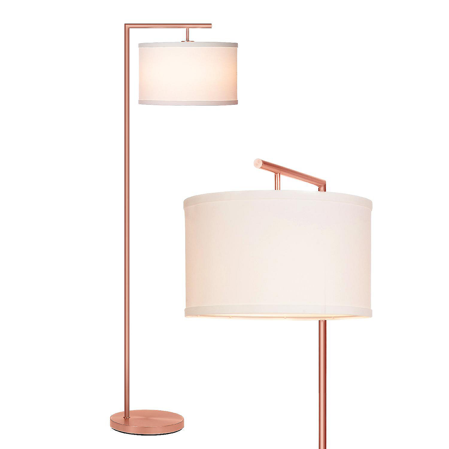 BRIGHTECH 60" MONTAGE MODERN ROSE GOLD FLOOR LAMP Oriental Trading